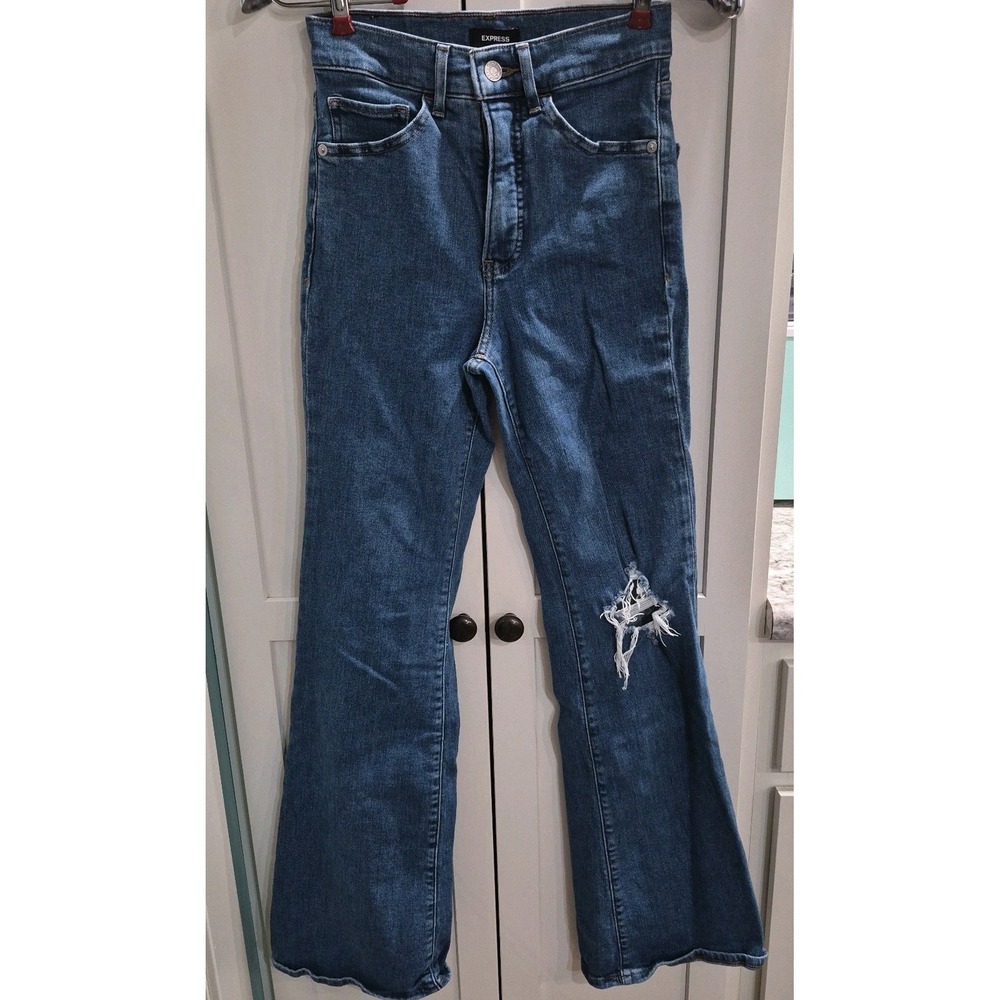 High Rise Express Flare Jeans Size 00R